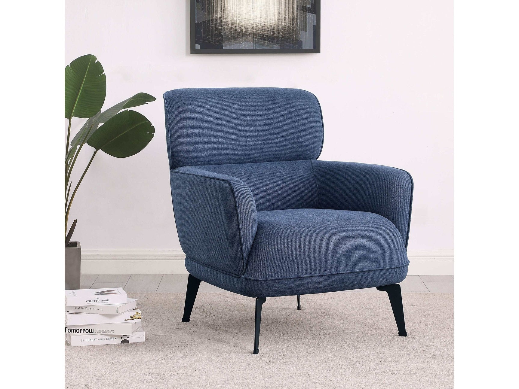 Andrea Blue Accent Chair - Ornate Home