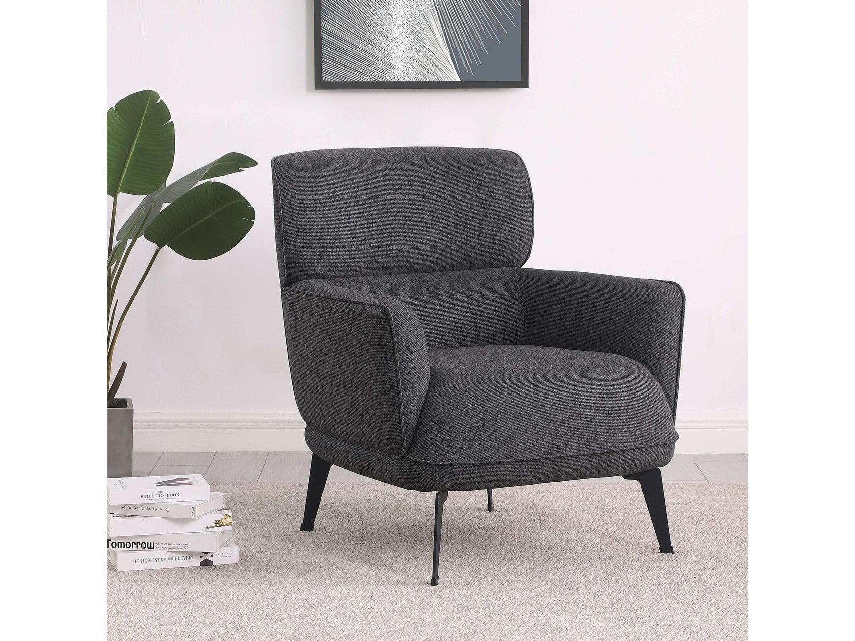 Andrea Grey Accent Chair - Ornate Home