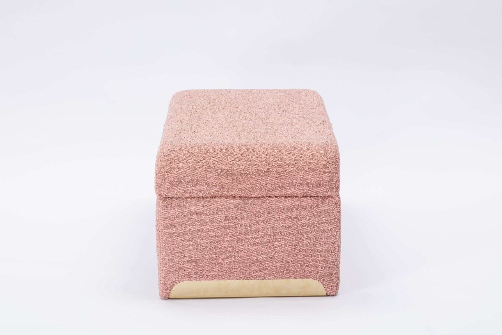 Angel Multi-Functional Pink Bench With Gold Metal Legs - Ornate Home