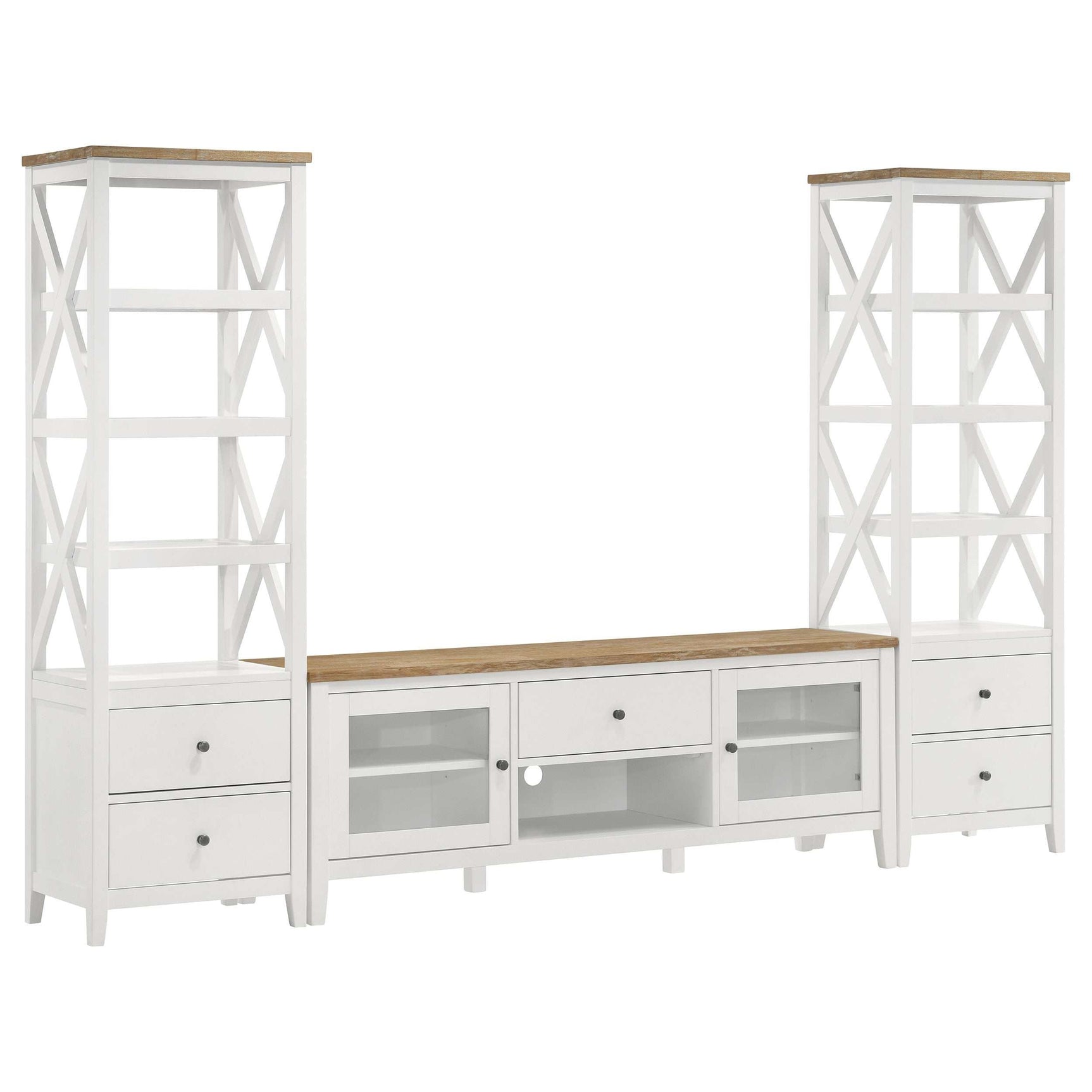 Angela Brown / White 67" Tv Stand - Ornate Home