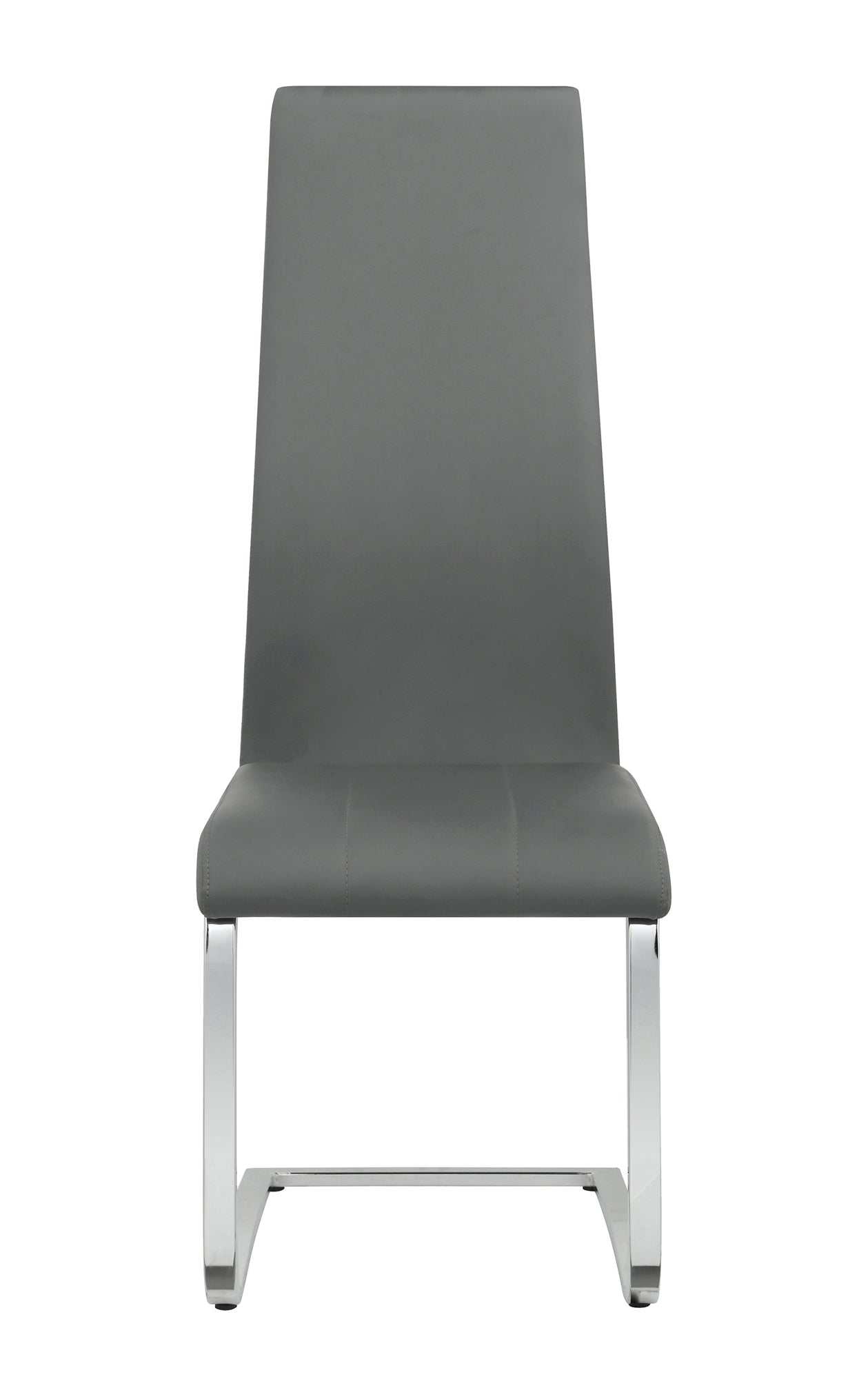 Anges Grey & Chrome Dining Chairs (Set of 4) - Ornate Home