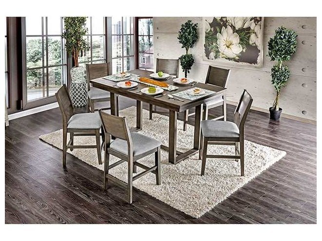 Anton Gray Counter Height Table - Ornate Home