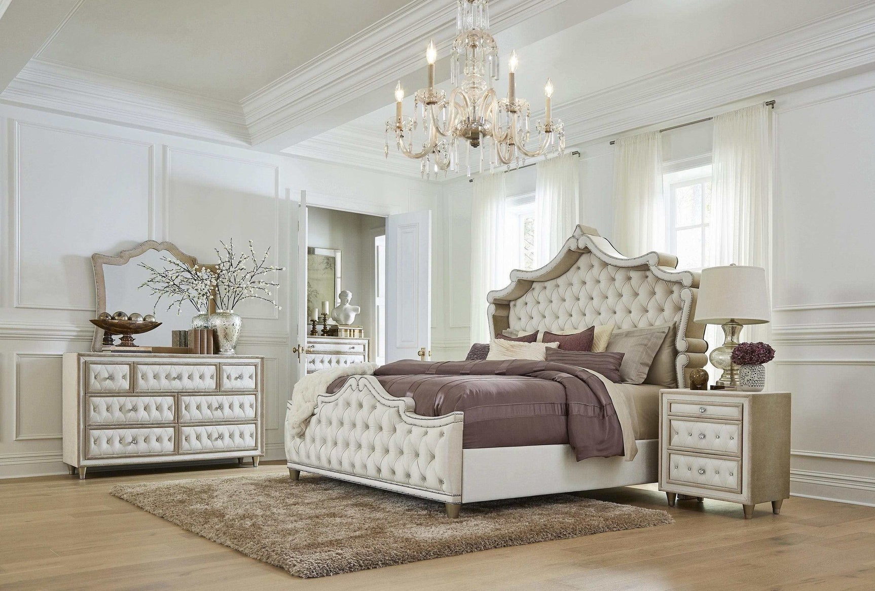 Antonella Ivory & Camel Chest - Ornate Home
