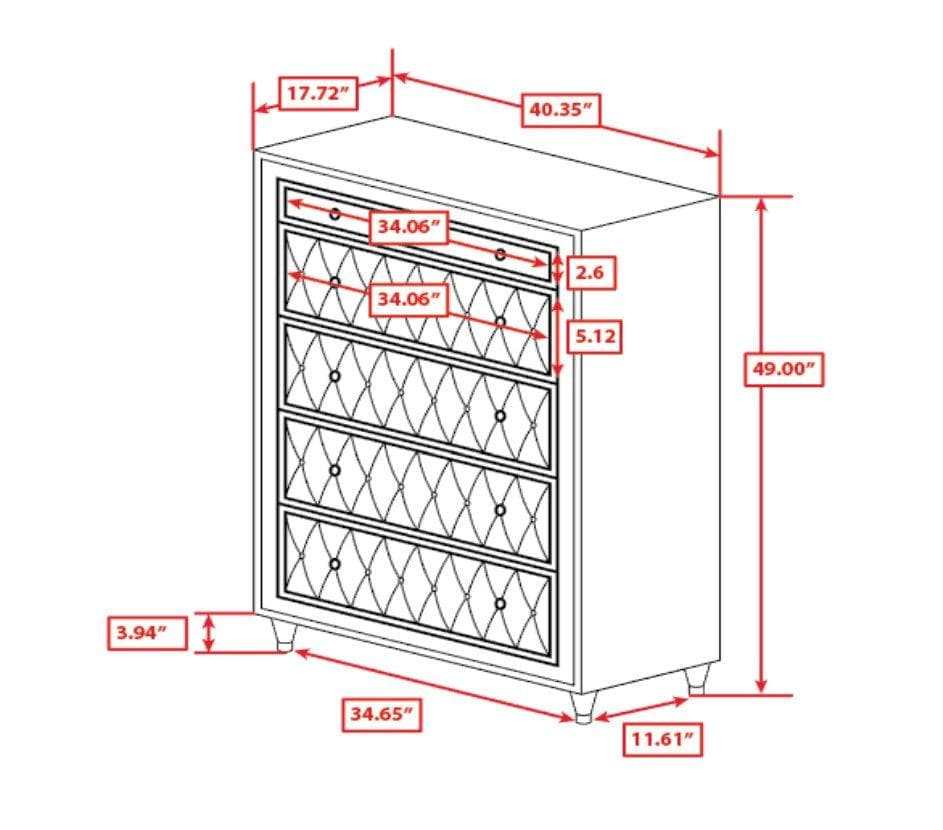 Antonella Ivory & Camel Chest - Ornate Home