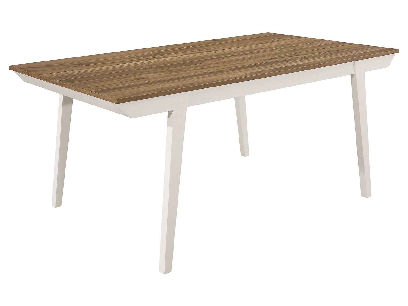 Anwar Natural Acacia / White Dining Table - Ornate Home