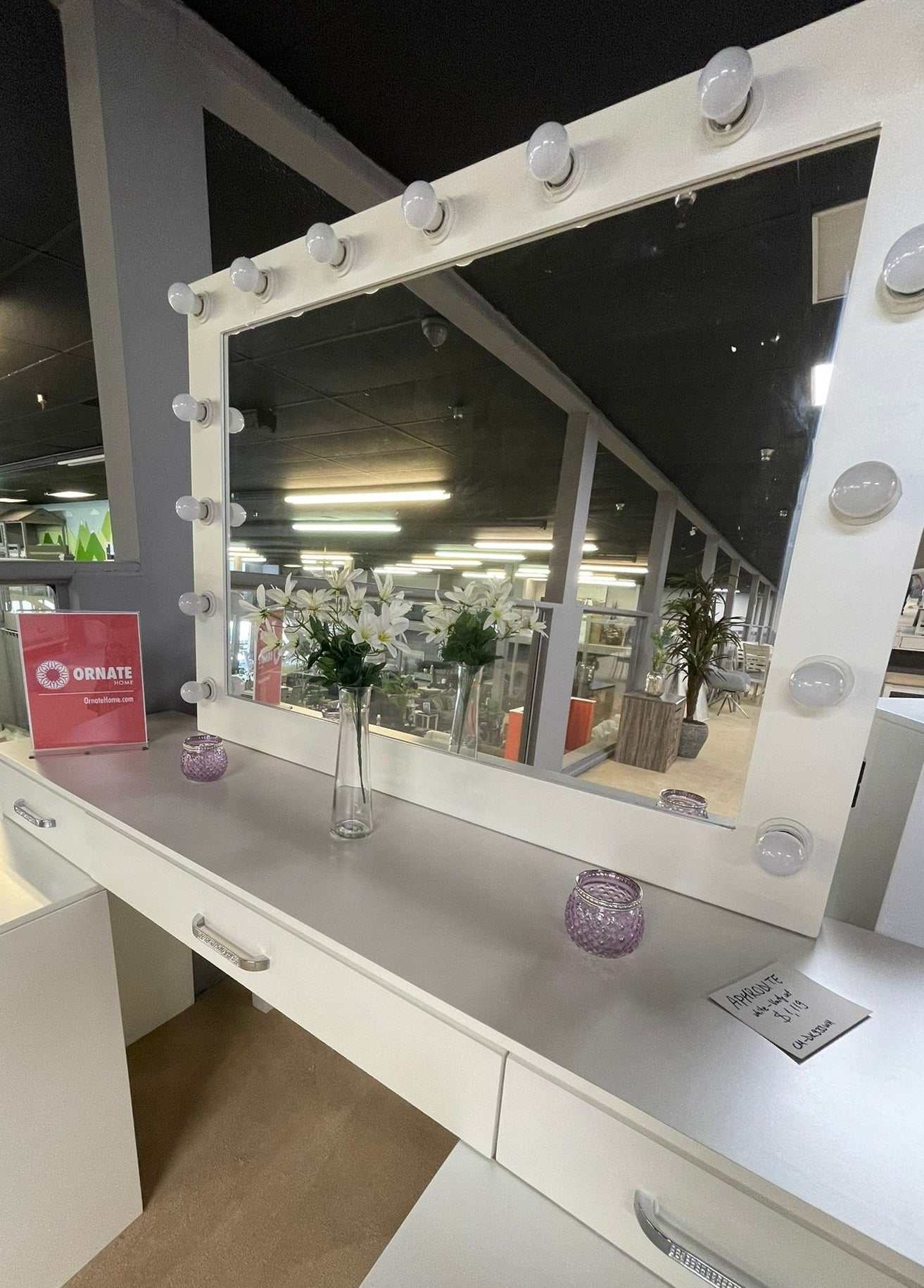 Aphrodite White Vanity Set - Ornate Home