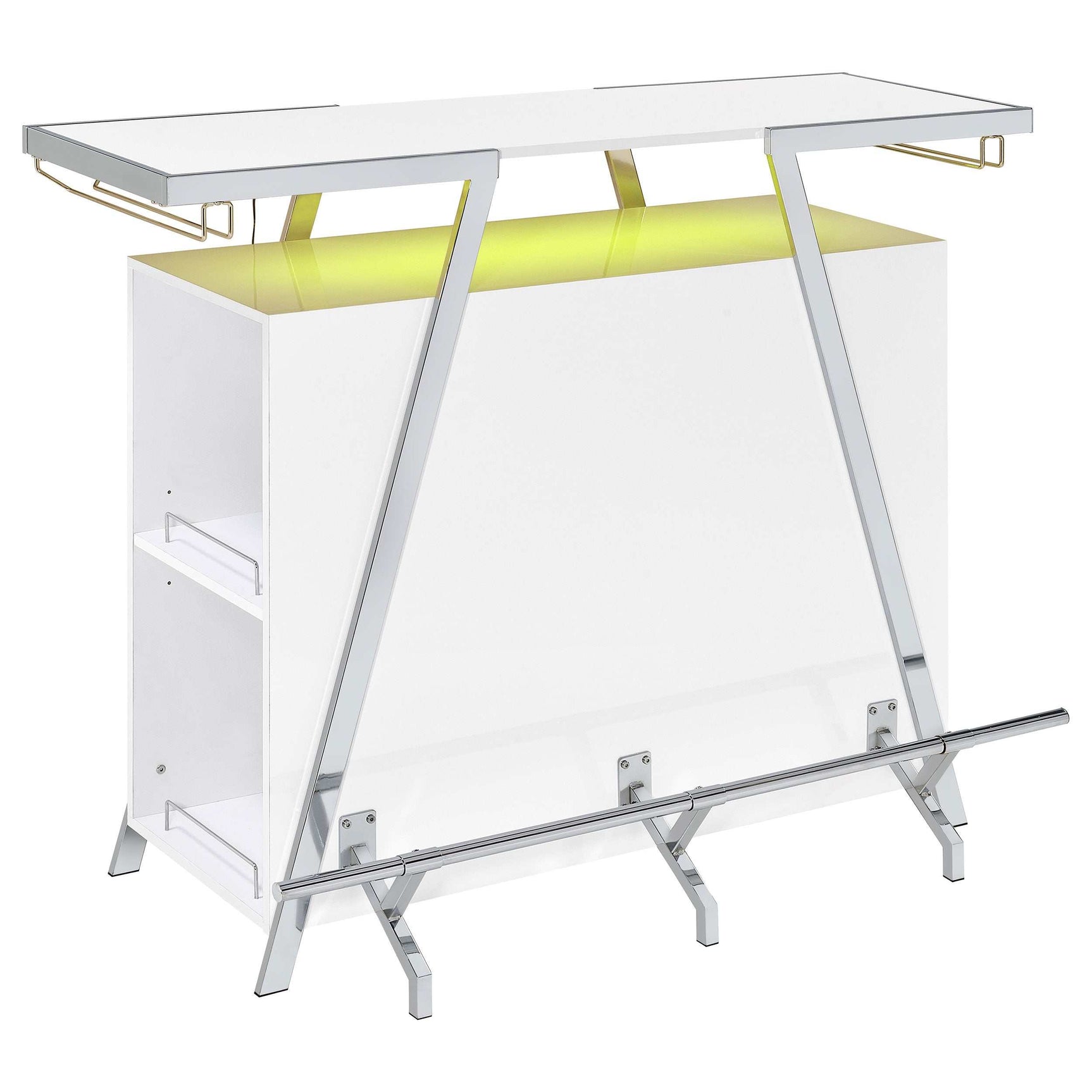 Araceli White Home Bar - Ornate Home