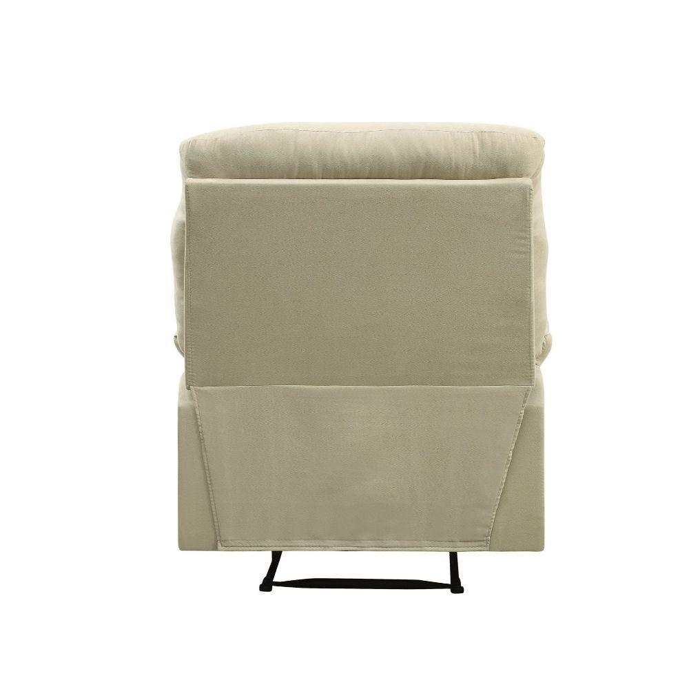 Arcadia Beige Microfiber Recliner (Motion) - Ornate Home