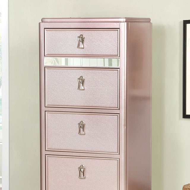 Ariston Rose Gold Swivel Chest - Ornate Home