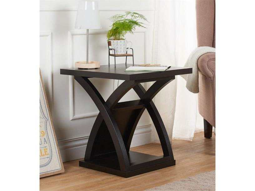 Arkley Espresso End Table - Ornate Home