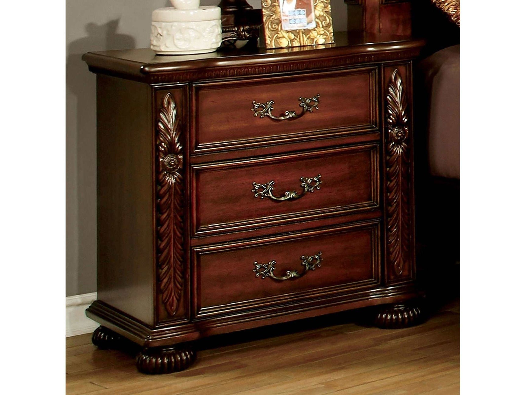 Arthur Brown Cherry Nightstand - Ornate Home