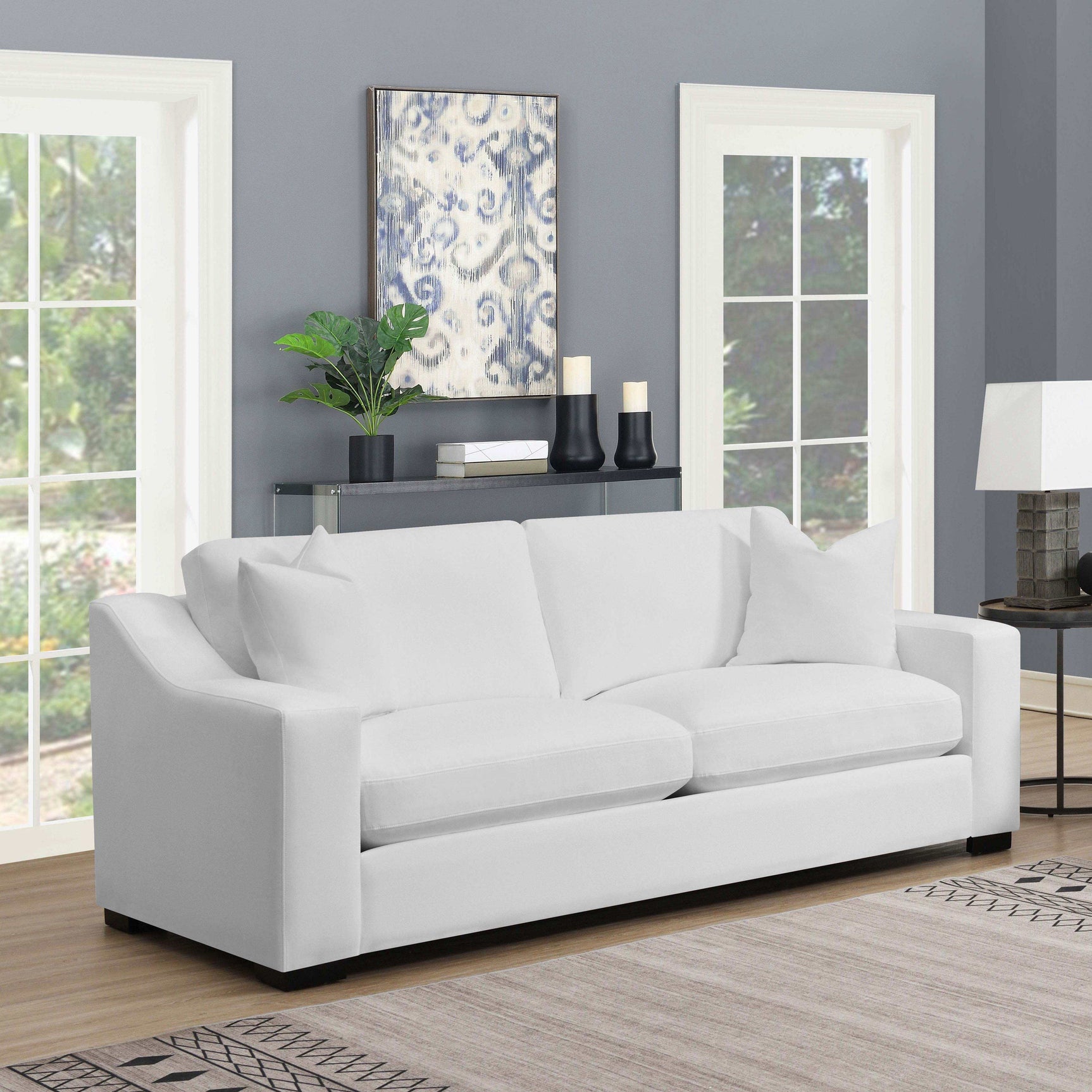 Ashlyn White Sofa - Ornate Home