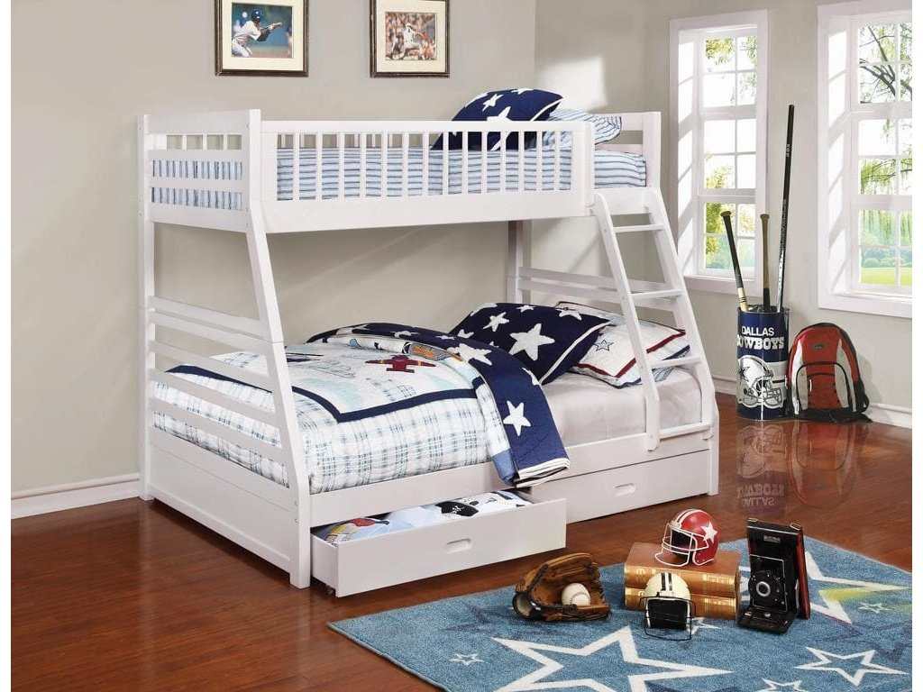 Ashton White TwinoverFull Bunk Bed - Ornate Home
