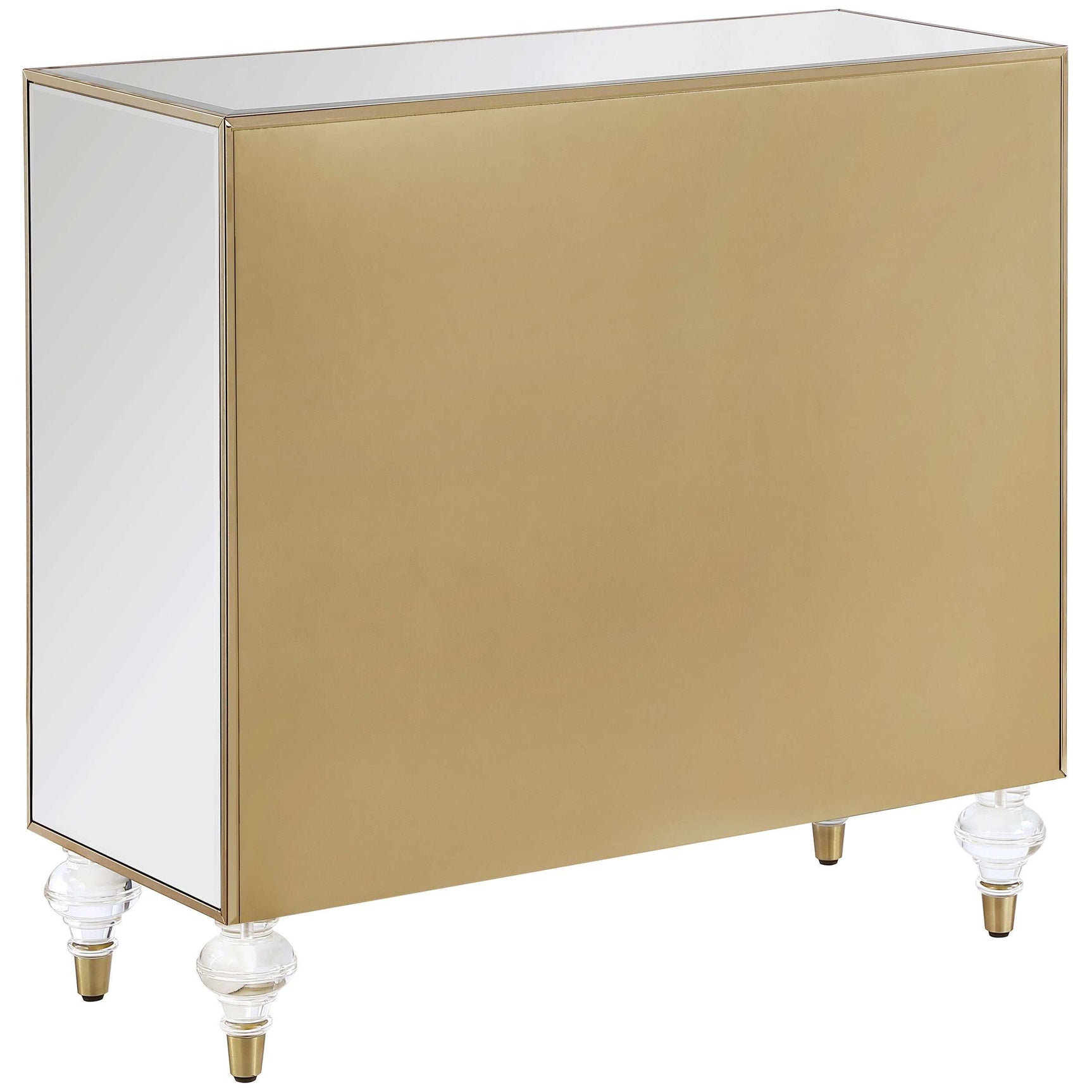 Astilbe Mirror / Champagne Accent Cabinet - Ornate Home