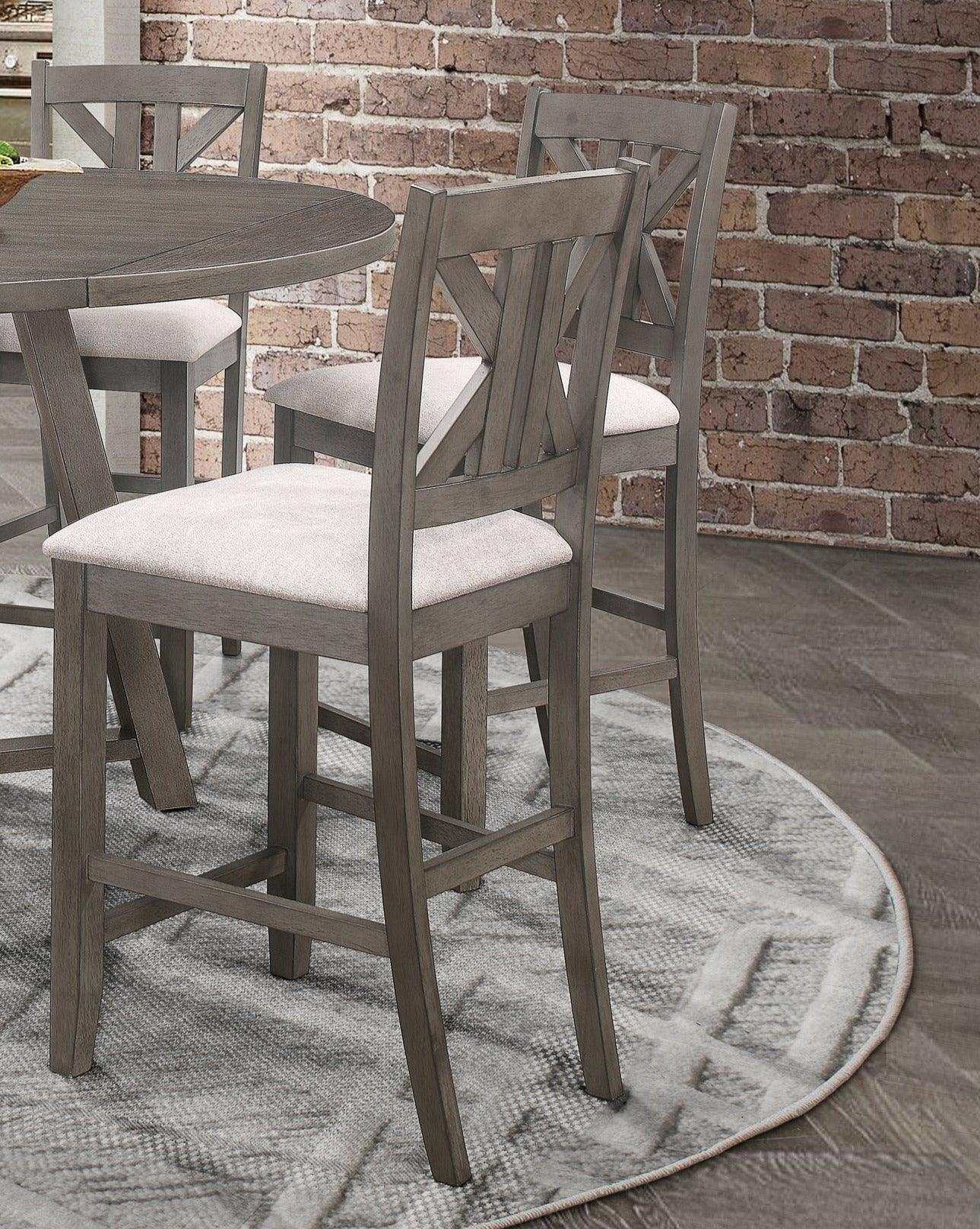 Athens Light Tan Counter Height Stools (Set Of 2) - Ornate Home