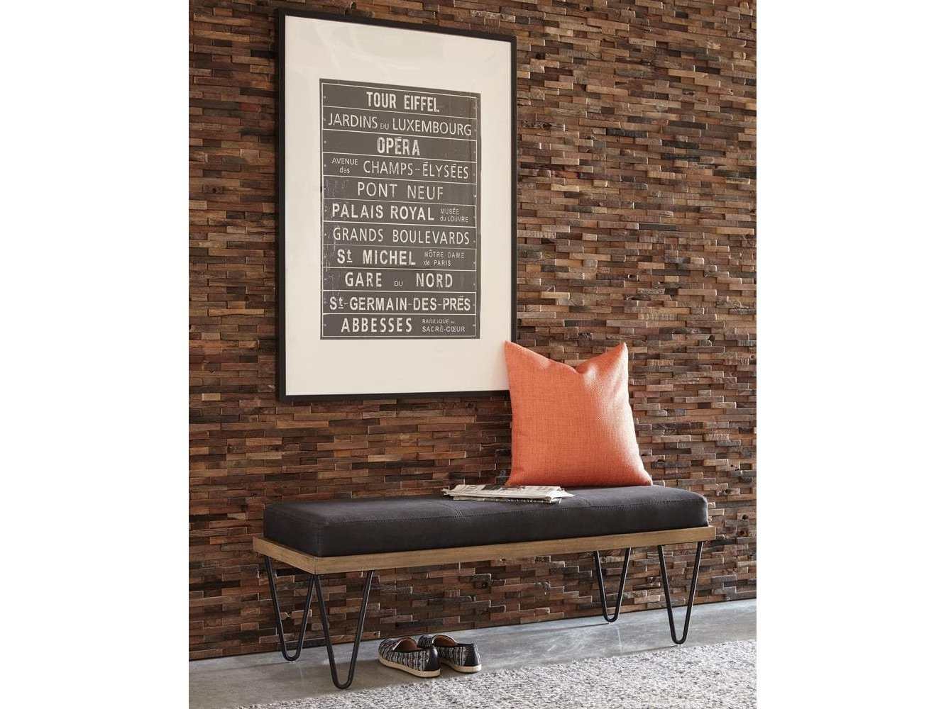 Ayman Black Bench - Ornate Home