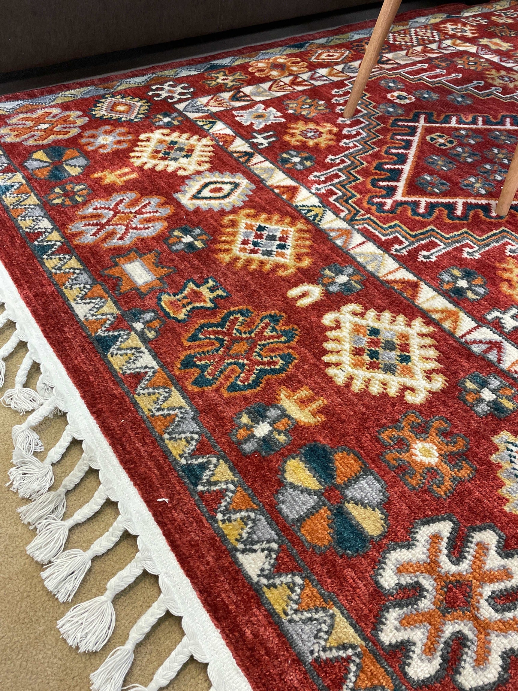 Back to Home Red Area Rug - Ornate Home