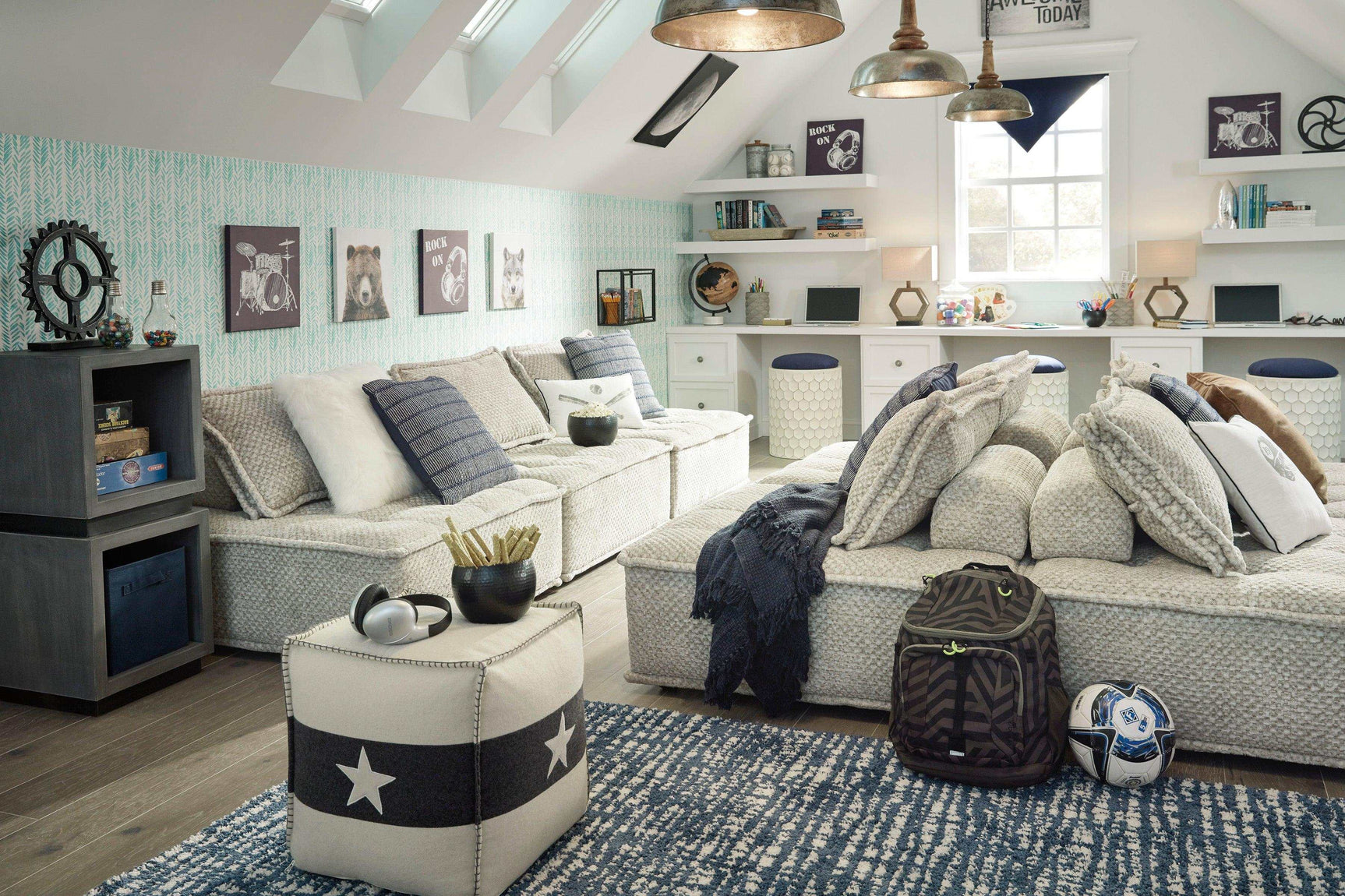 Bales Taupe Gray Accent Chair - Ornate Home