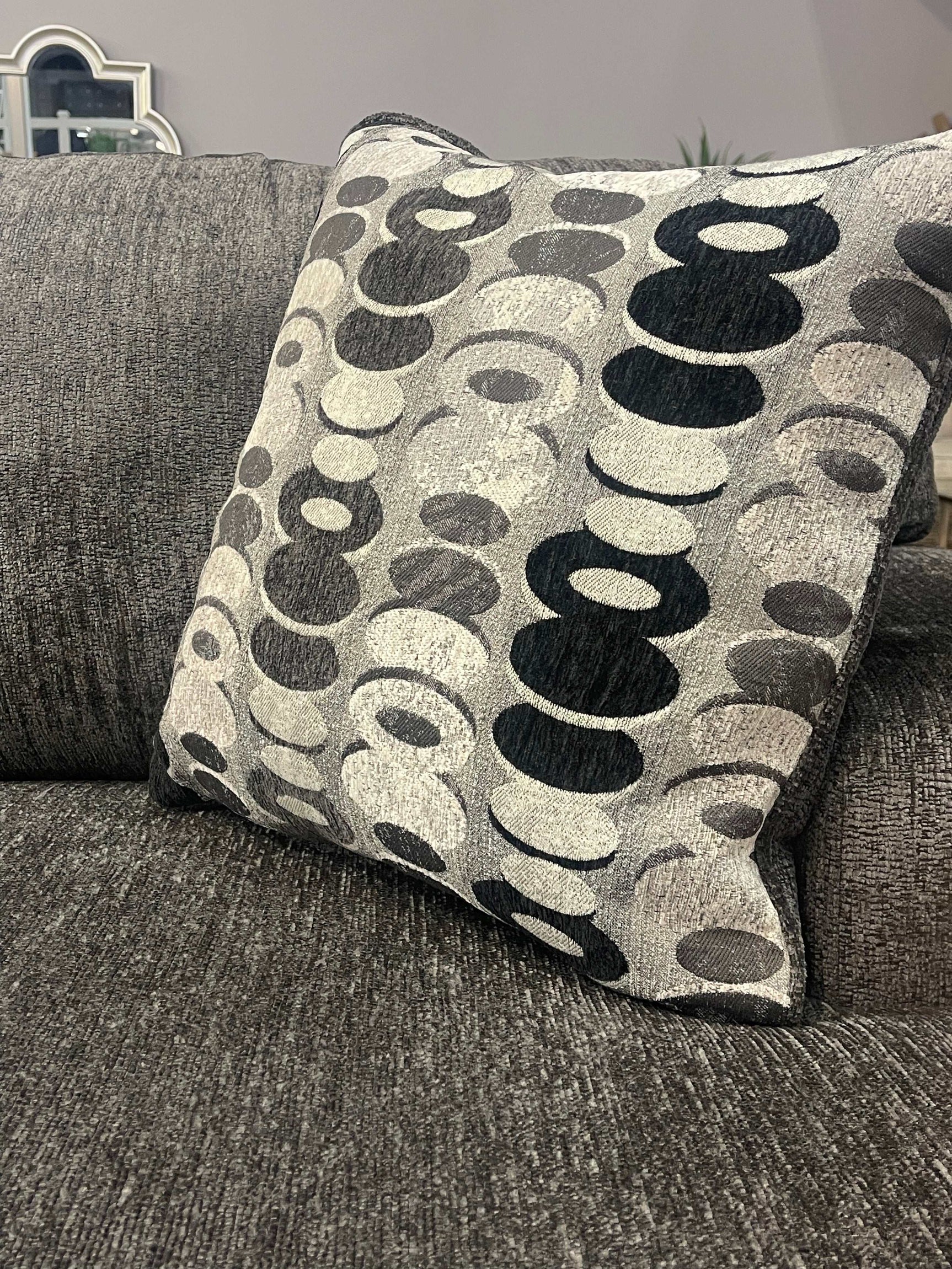 Ballinasloe Smoke 3pc Sectional w/ Chaise - Ornate Home