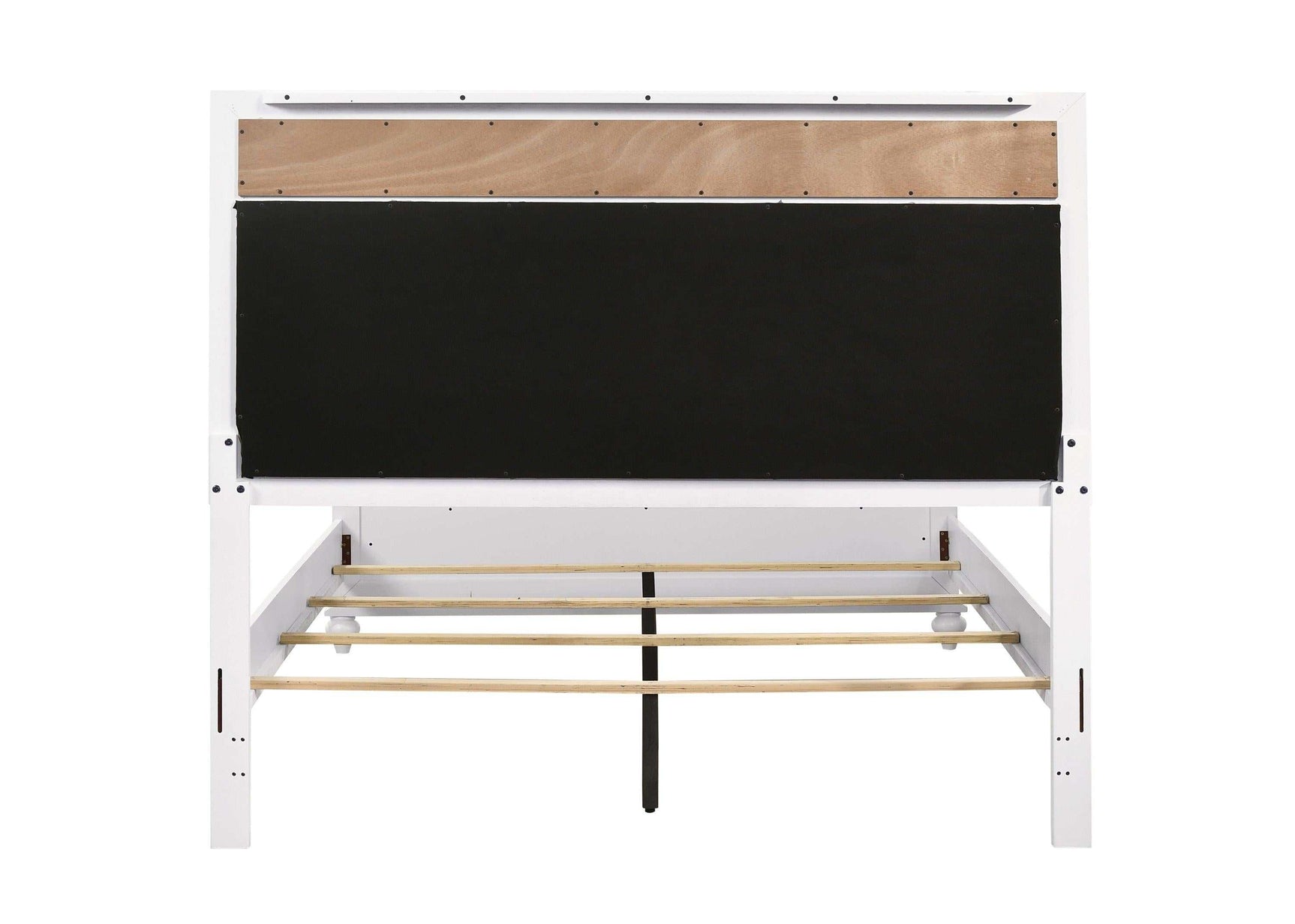 Barzini White Queen Panel Bed - Ornate Home