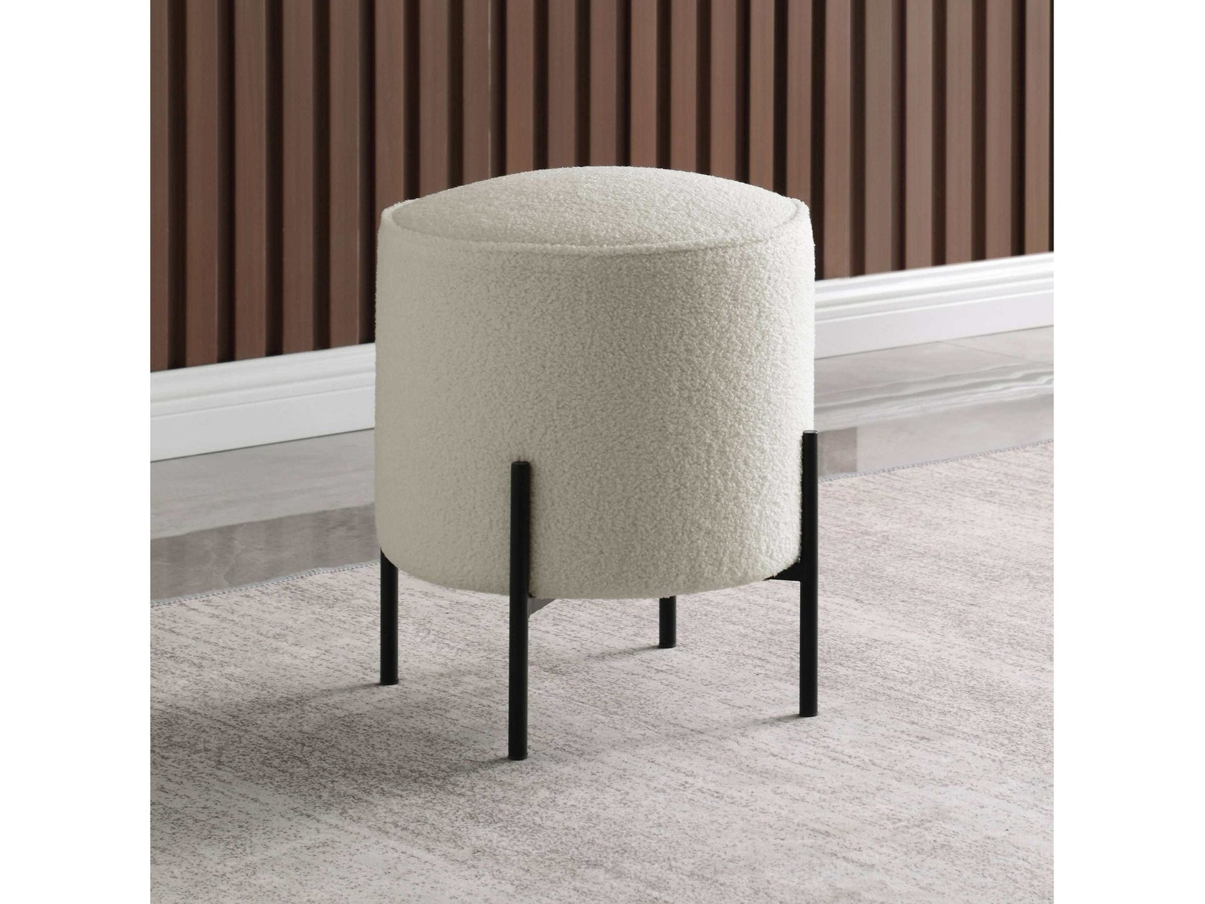 Basye IVORY Ottoman - Ornate Home