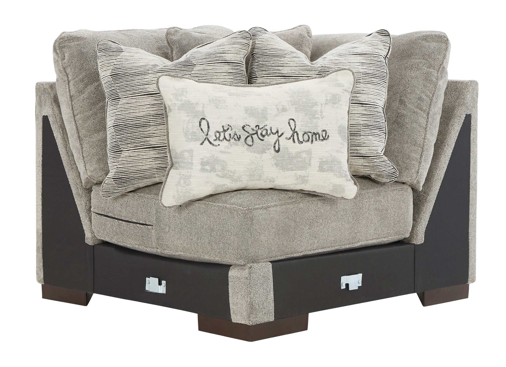 Bayless Smoke 3pc Symmetrical Sectional - Ornate Home