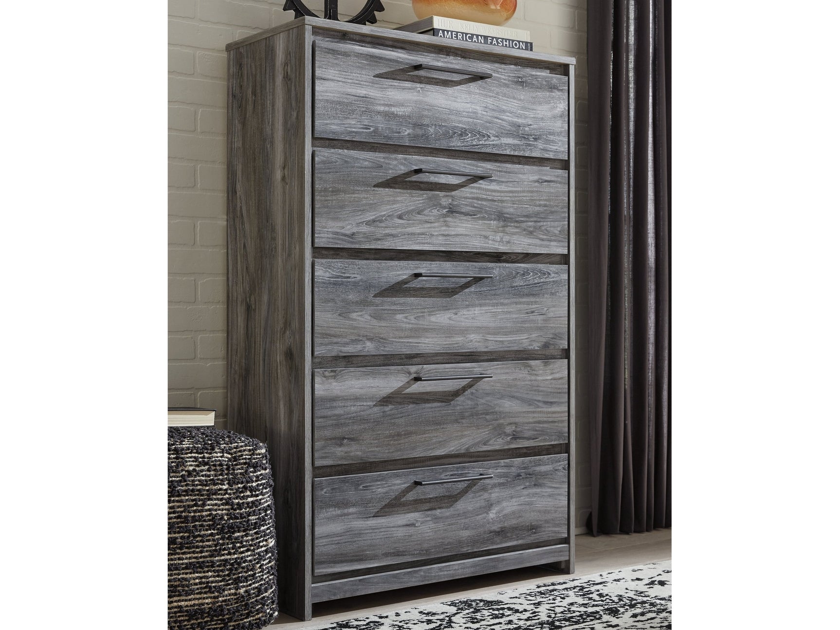 Baystorm Gray Chest of Drawers - Ornate Home