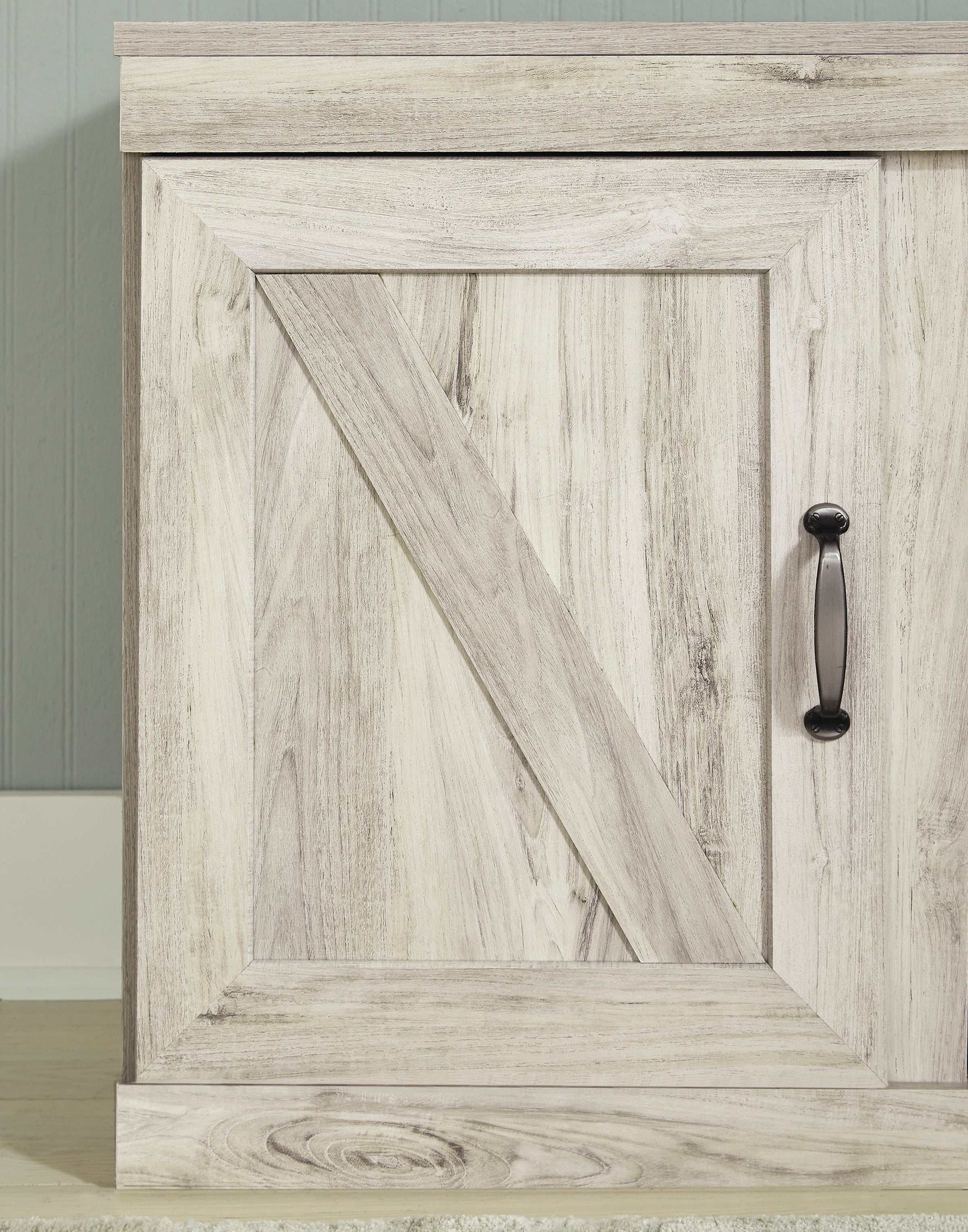 Bellaby Whitewash Entertainment Center - Ornate Home