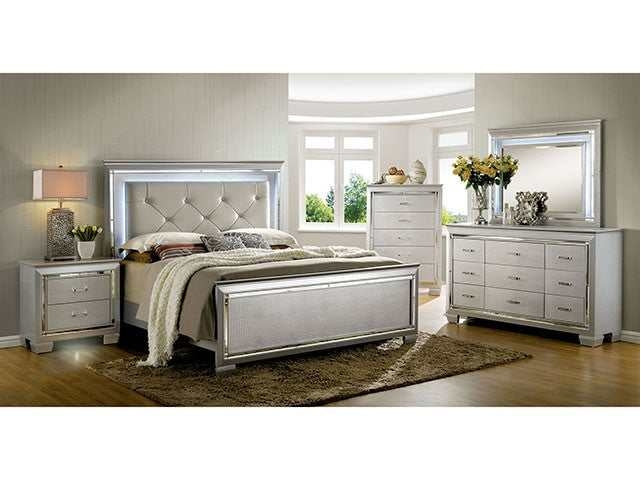 Bellanova Silver California King Bed - Ornate Home