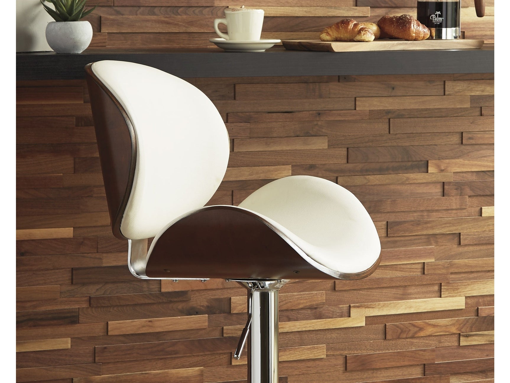 Bellatier Faux Leather Adjustable Height Bar Stools - Ornate Home