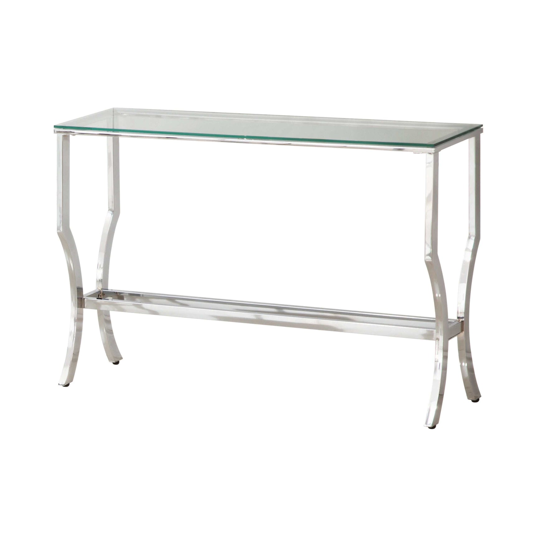 Benas Chrome Sofa Table - Ornate Home