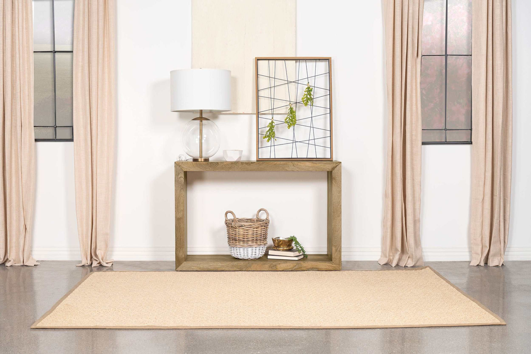 Benton Natural Console Table - Ornate Home
