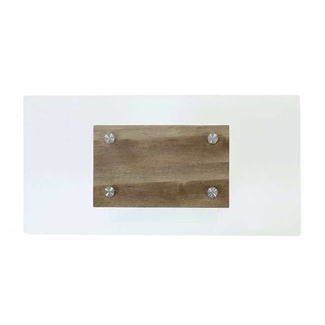 Bima White/Natural Tone Sofa Table - Ornate Home