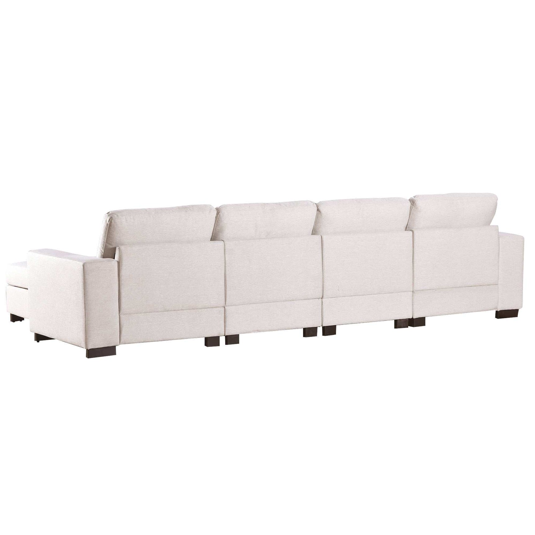 Biscar Convertible Modular Sectional Sofa Beige - Ornate Home
