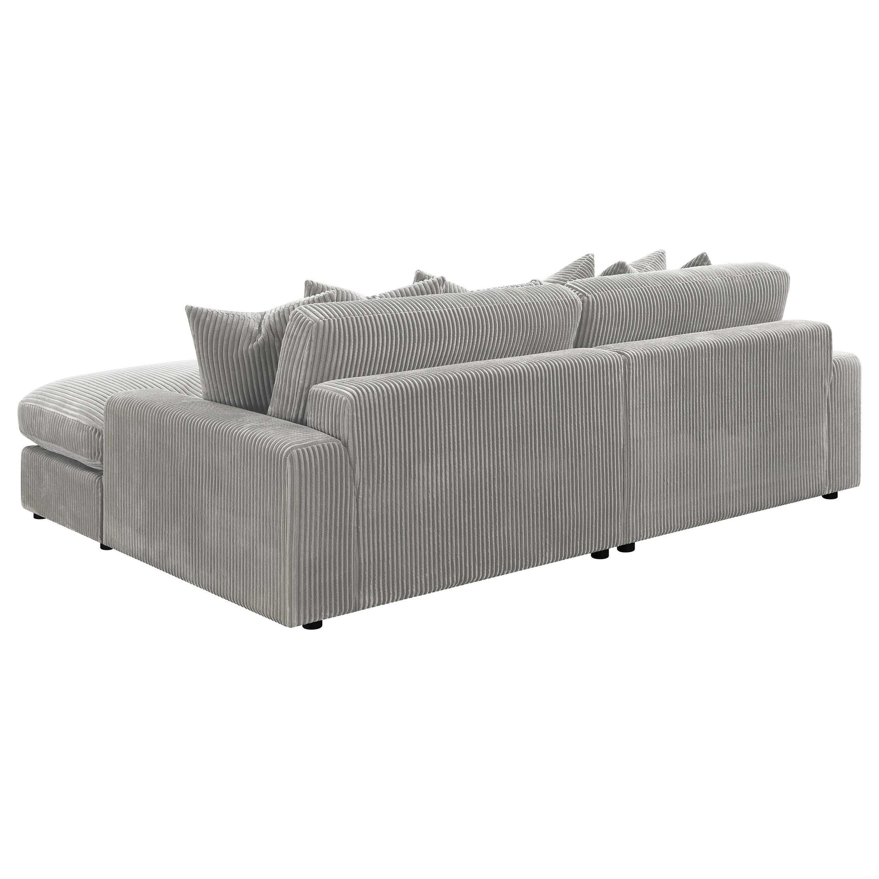 Blaine Fog Reversible Chaise 2-Piece Sectional - Ornate Home