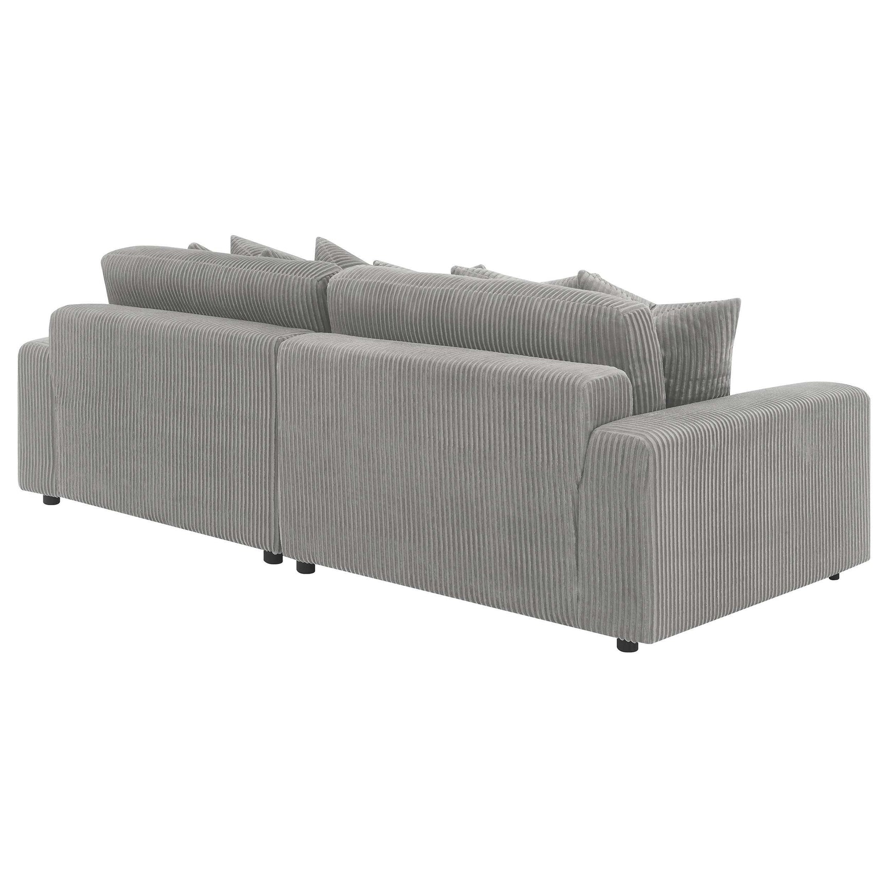 Blaine Fog Reversible Chaise 2-Piece Sectional - Ornate Home