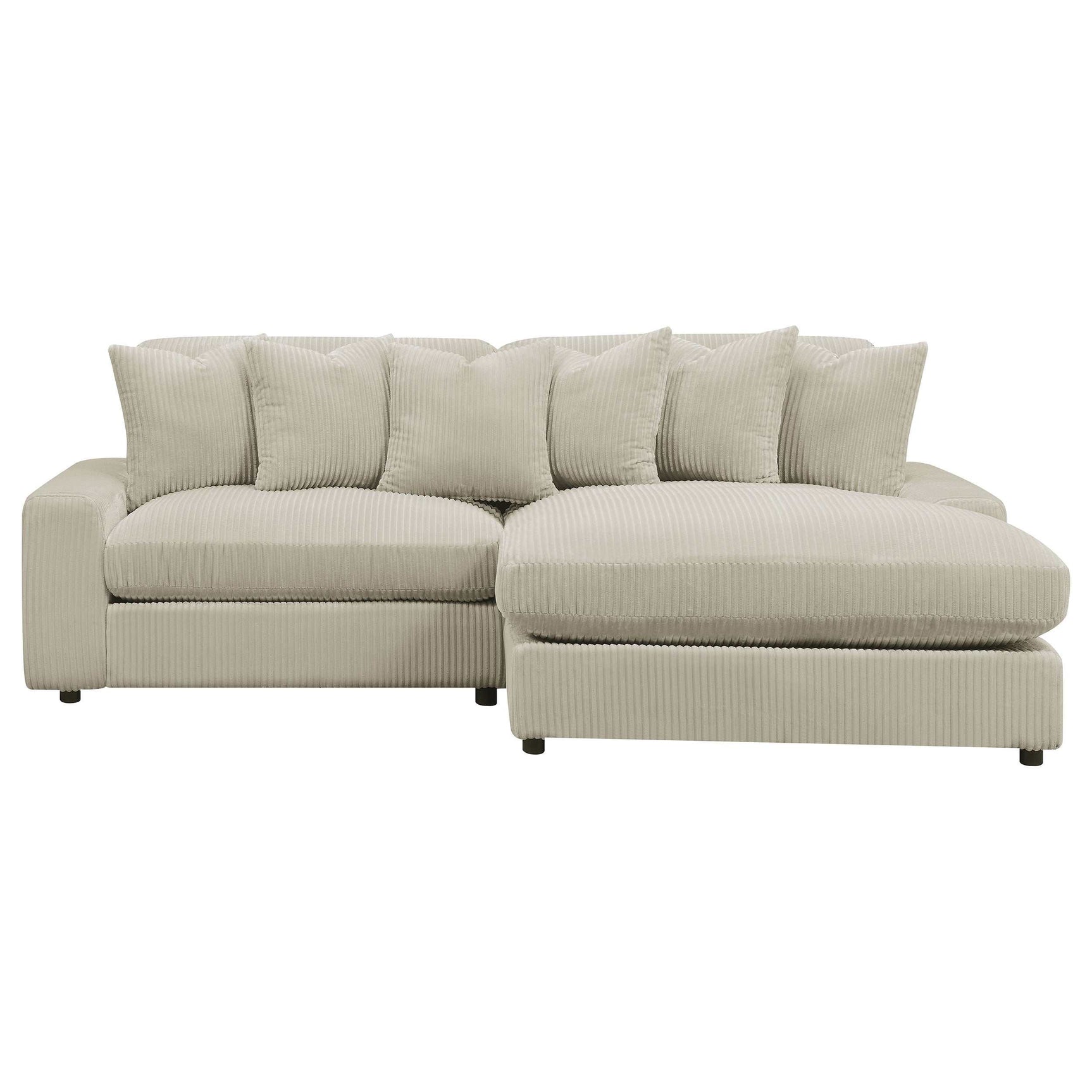Blaine Sand Reversible Chaise 2-Piece Sectional - Ornate Home