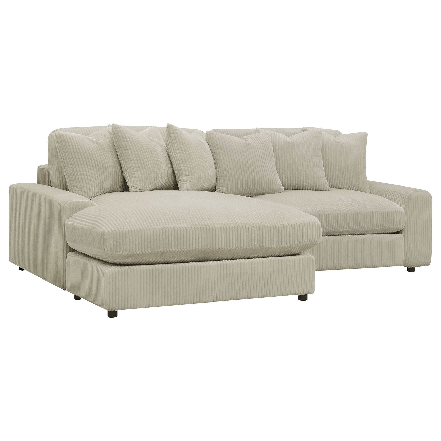 Blaine Sand Reversible Chaise 2-Piece Sectional - Ornate Home