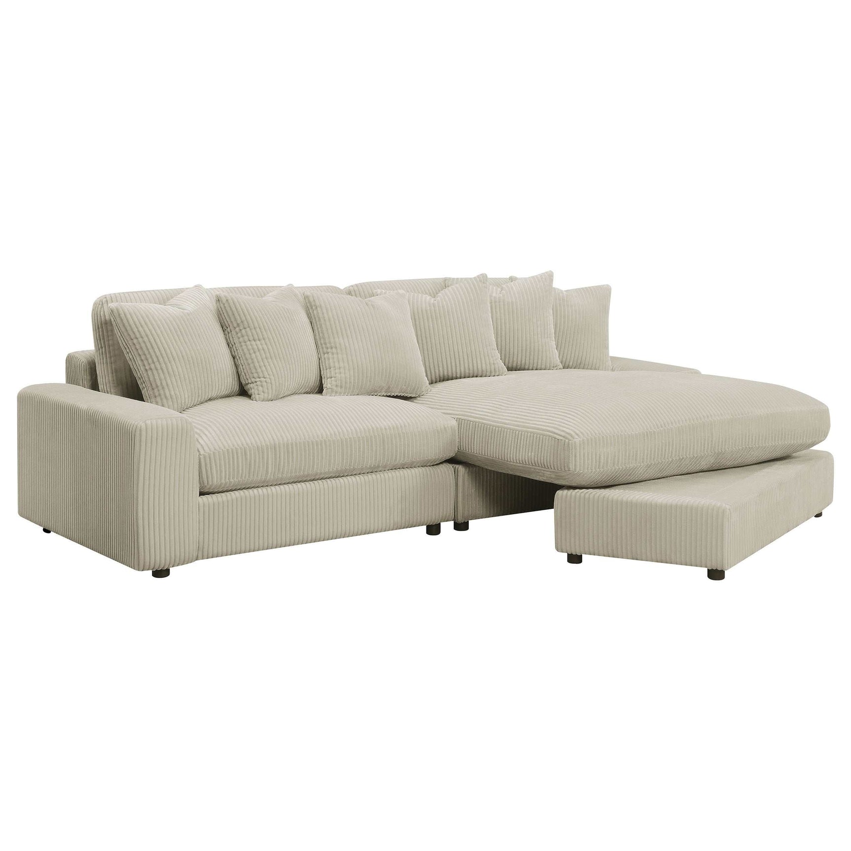 Blaine Sand Reversible Chaise 2-Piece Sectional - Ornate Home