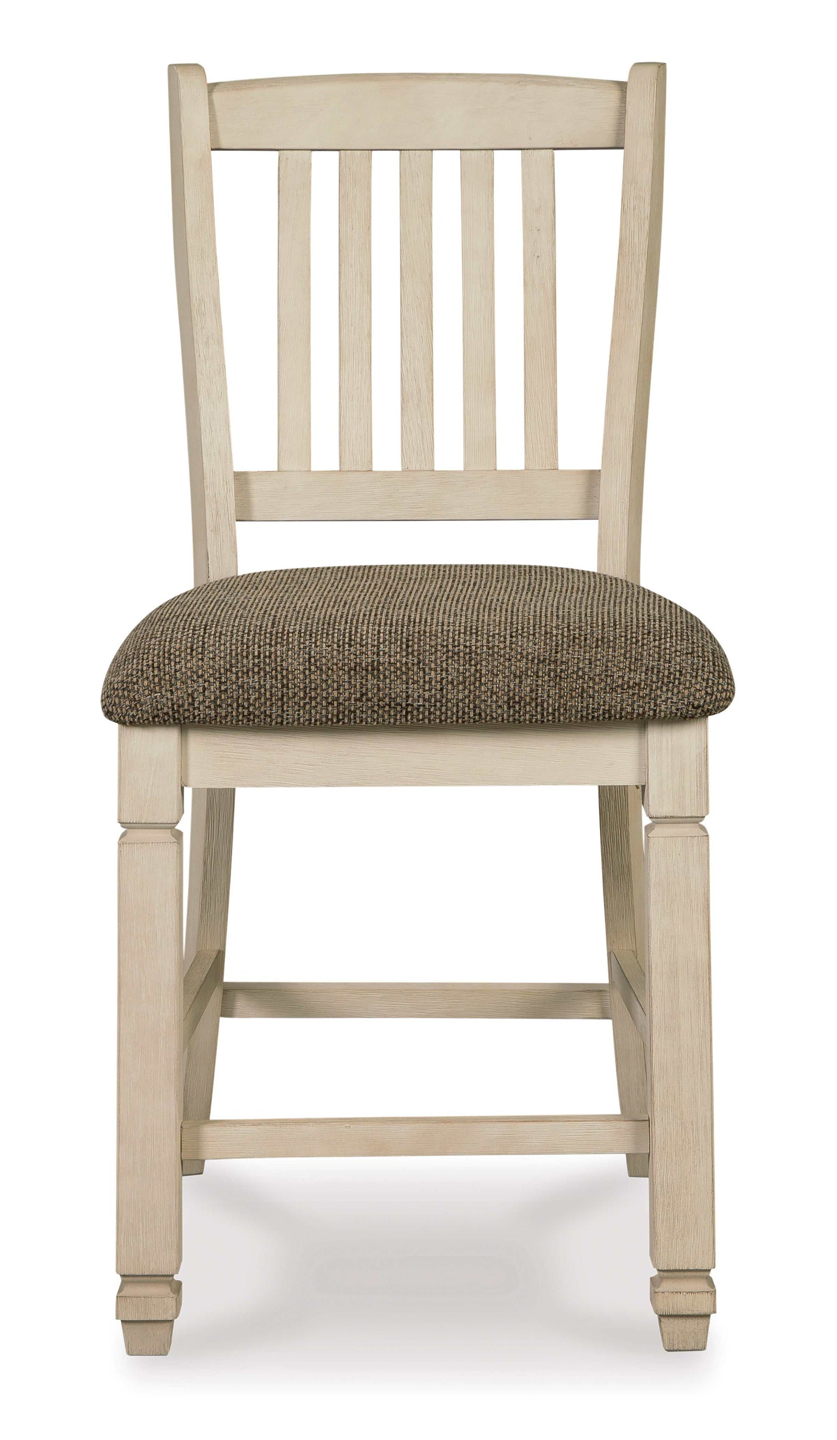 Bolanburg Antique White Bar Stool (Set of 2) - Ornate Home