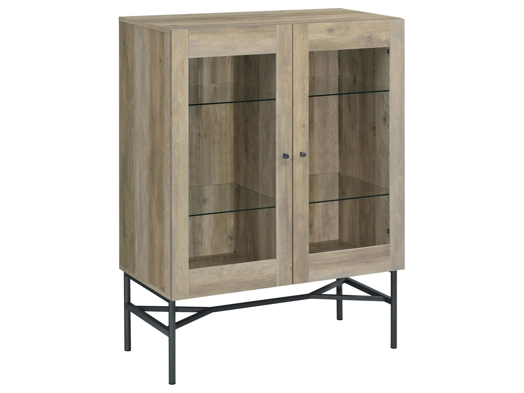 Bonilla Antique Pine Accent Cabinet - Ornate Home