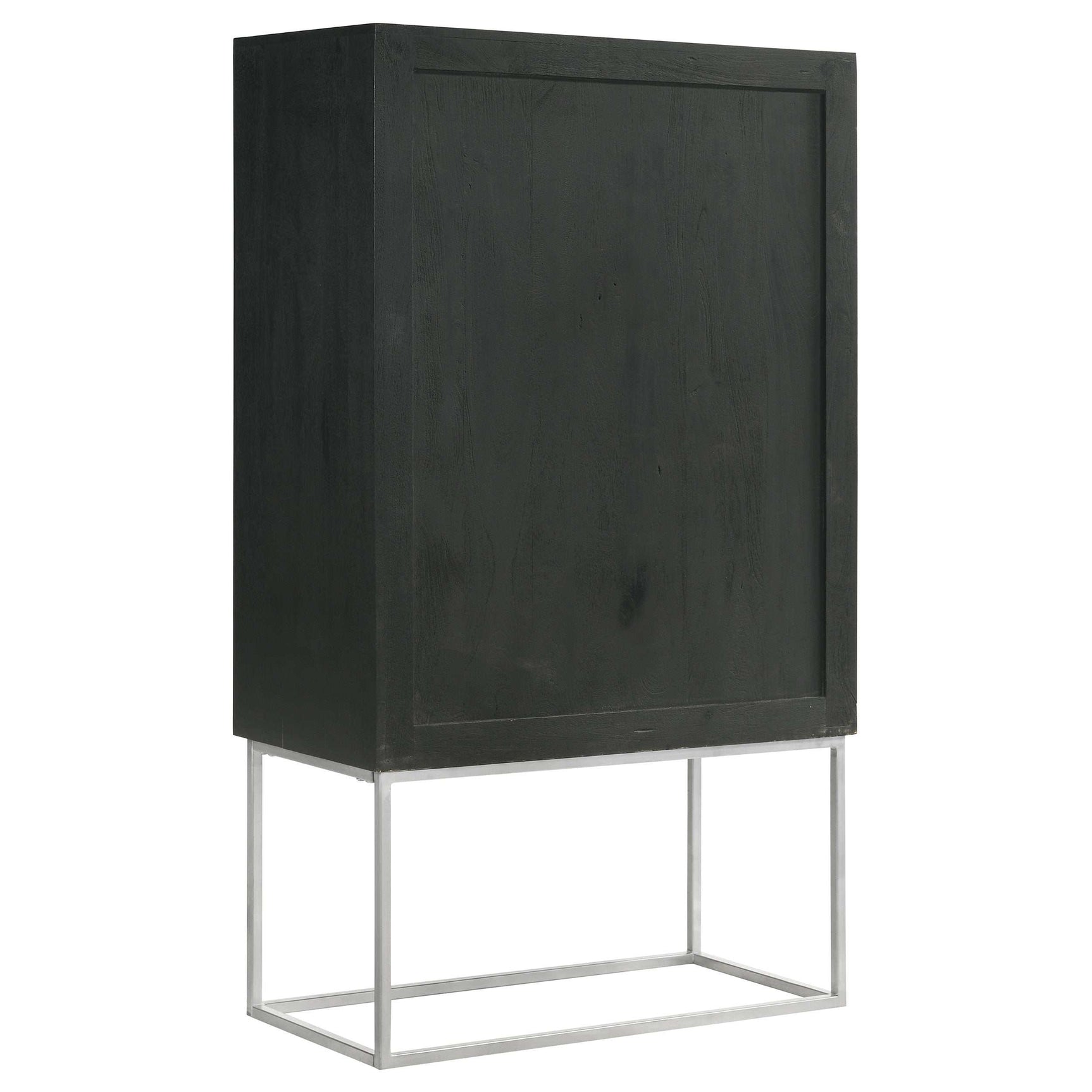 Borman Walnut / Black Bar Cabinet - Ornate Home