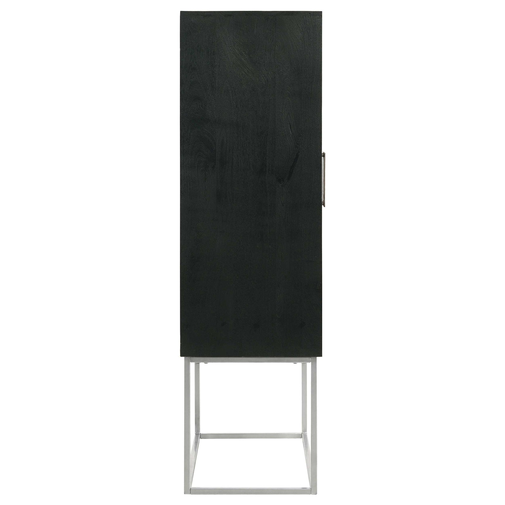 Borman Walnut / Black Bar Cabinet - Ornate Home
