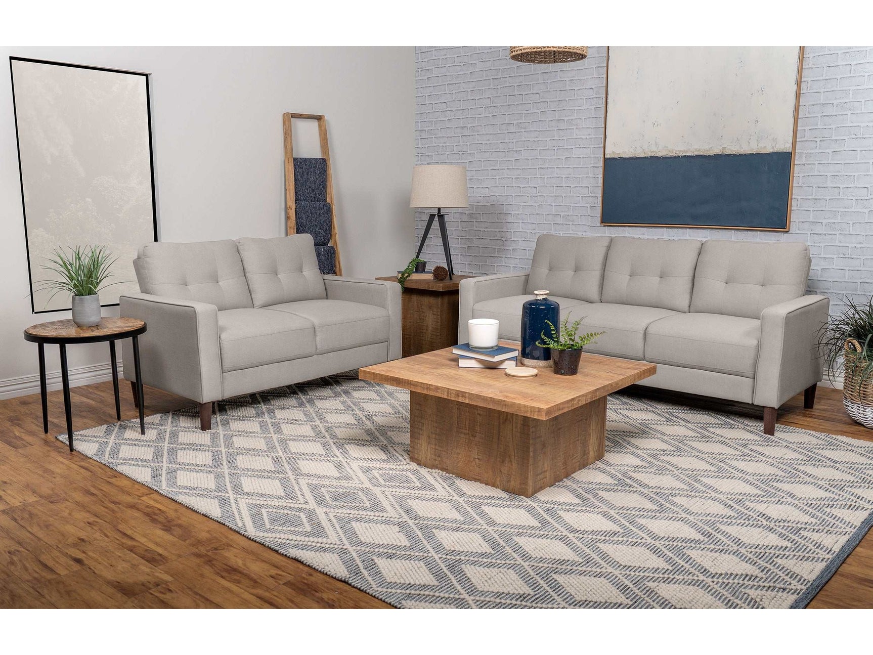 Bowen Beige 2 Pc Sofa Set - Ornate Home