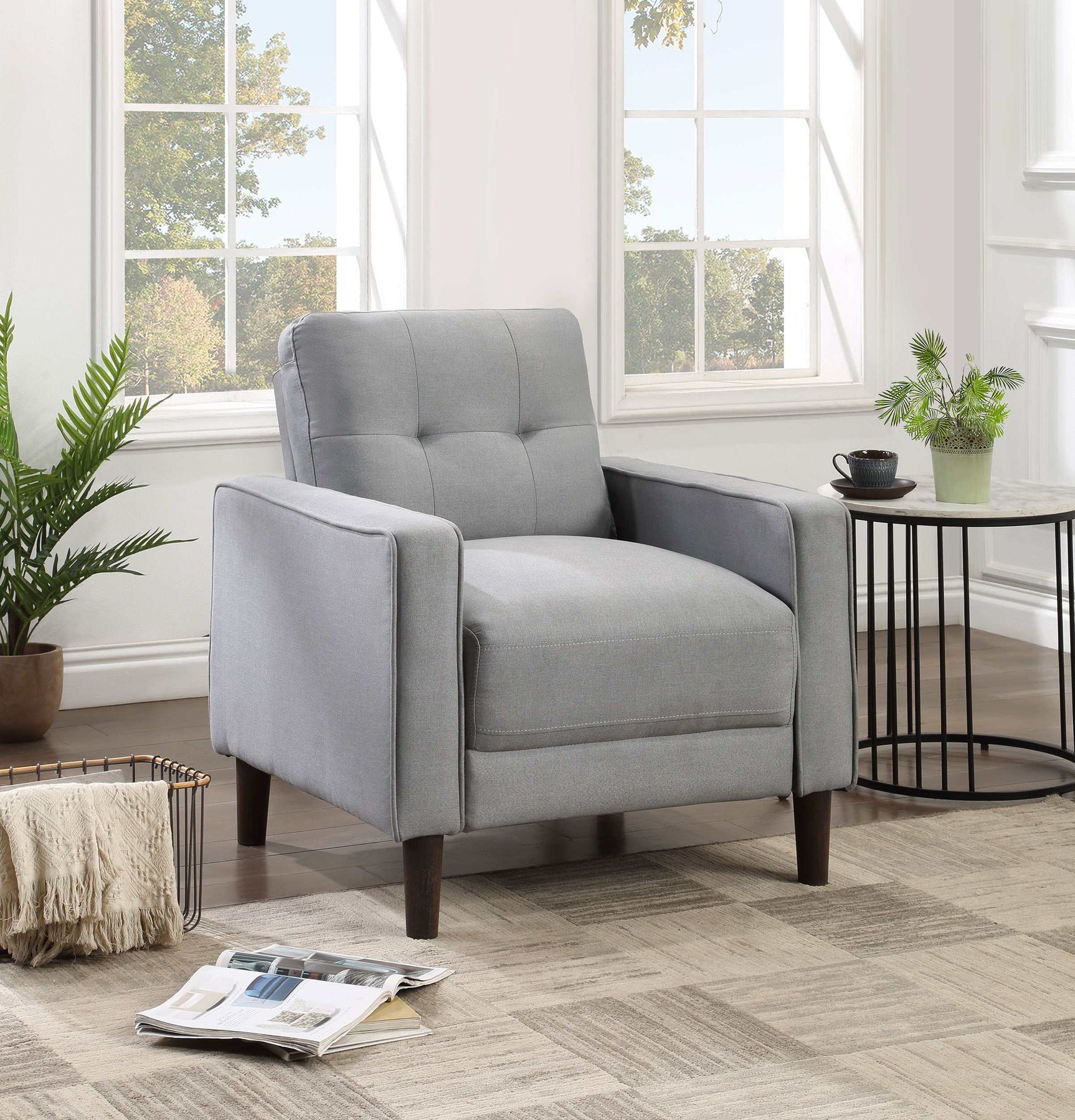 Bowen Grey Chair - Ornate Home