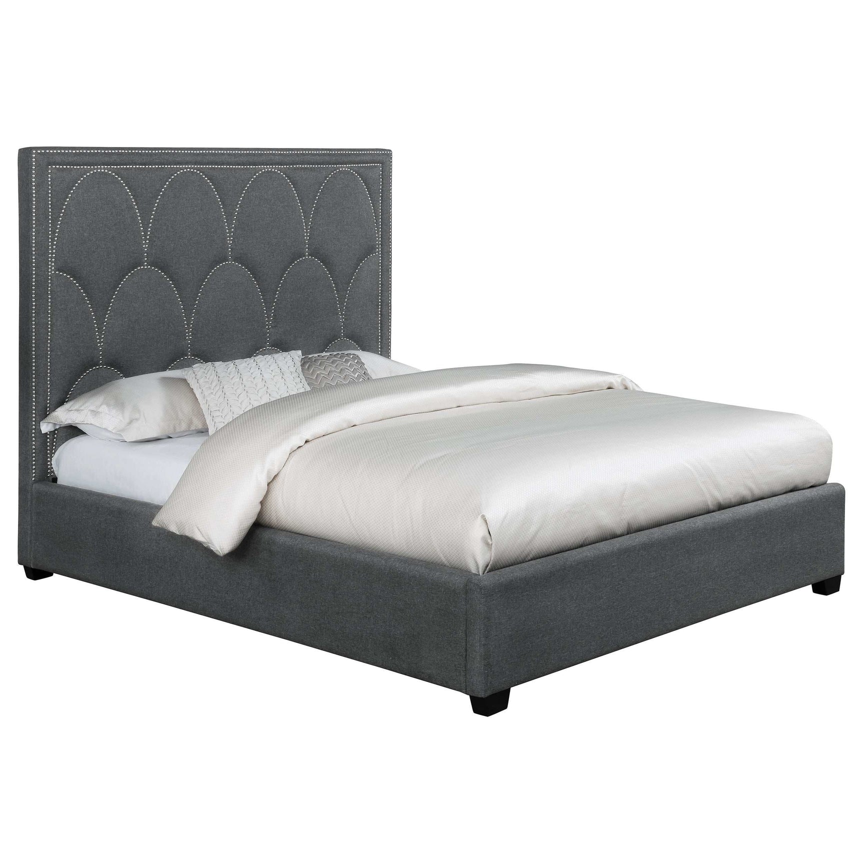 Bowfield Charcoal Queen Bed - Ornate Home