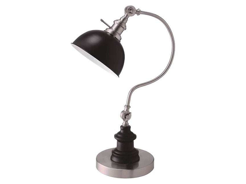 Briar Stain Nickel Table Lamp - Ornate Home
