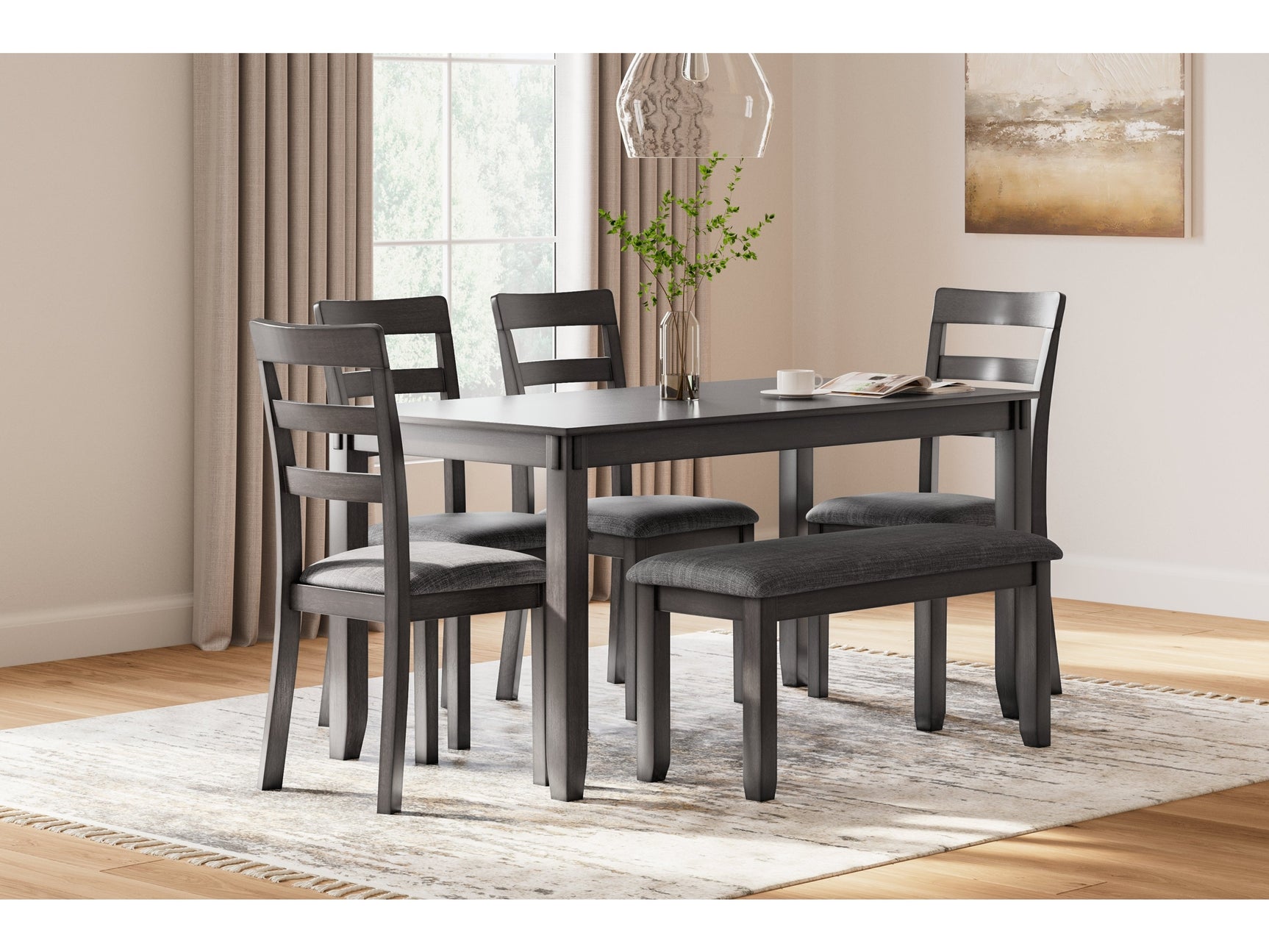 Bridson Gray Dining Room Set (Set of 6) - Ornate Home