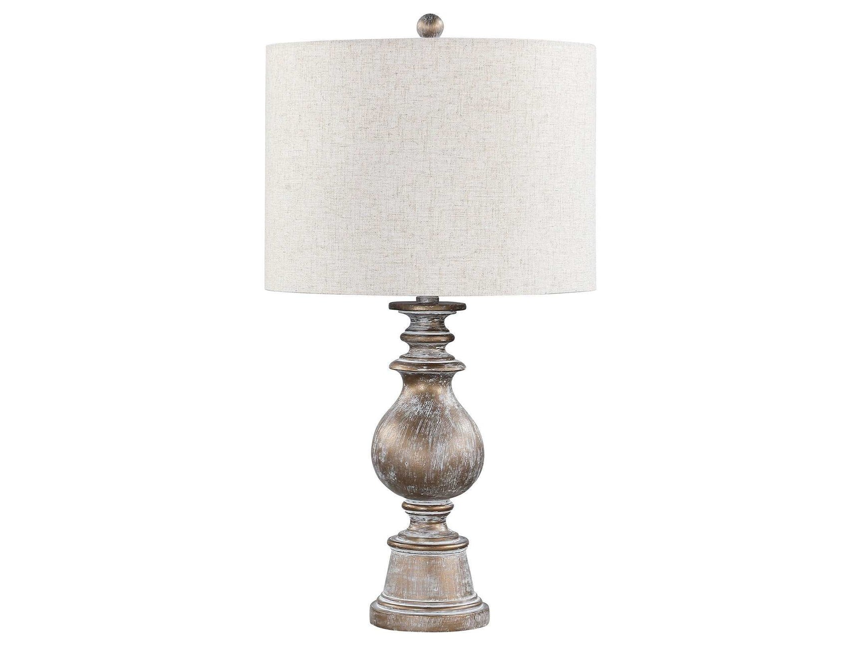 Brie Oatmeal / Antique Gold Table Lamp - Ornate Home