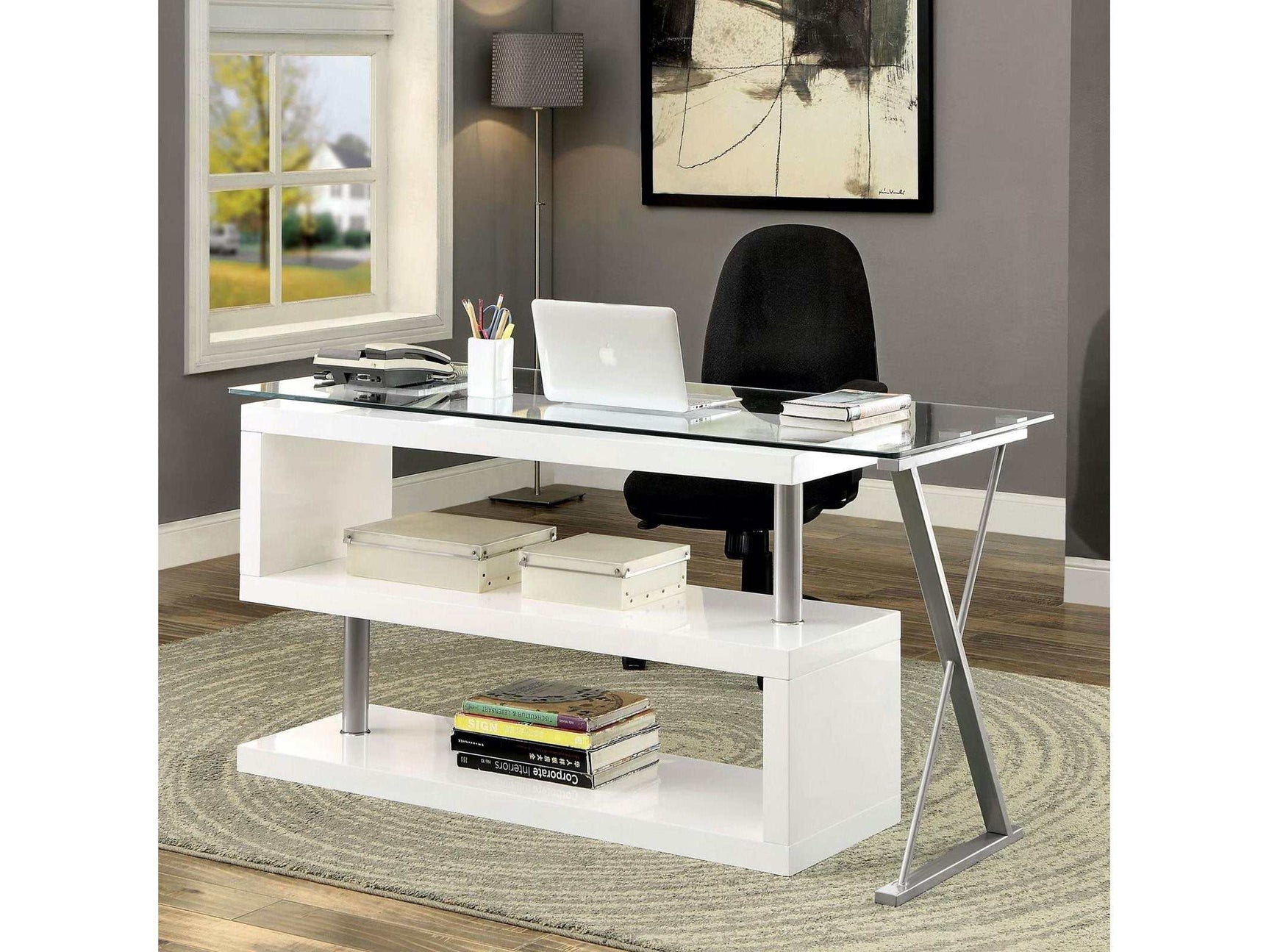 Bronwen White Desk - Ornate Home